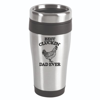 Best Cluckin' Dad Ever Gift Funny Father's Day Chicken Farm Gift 16oz Travel Tumbler