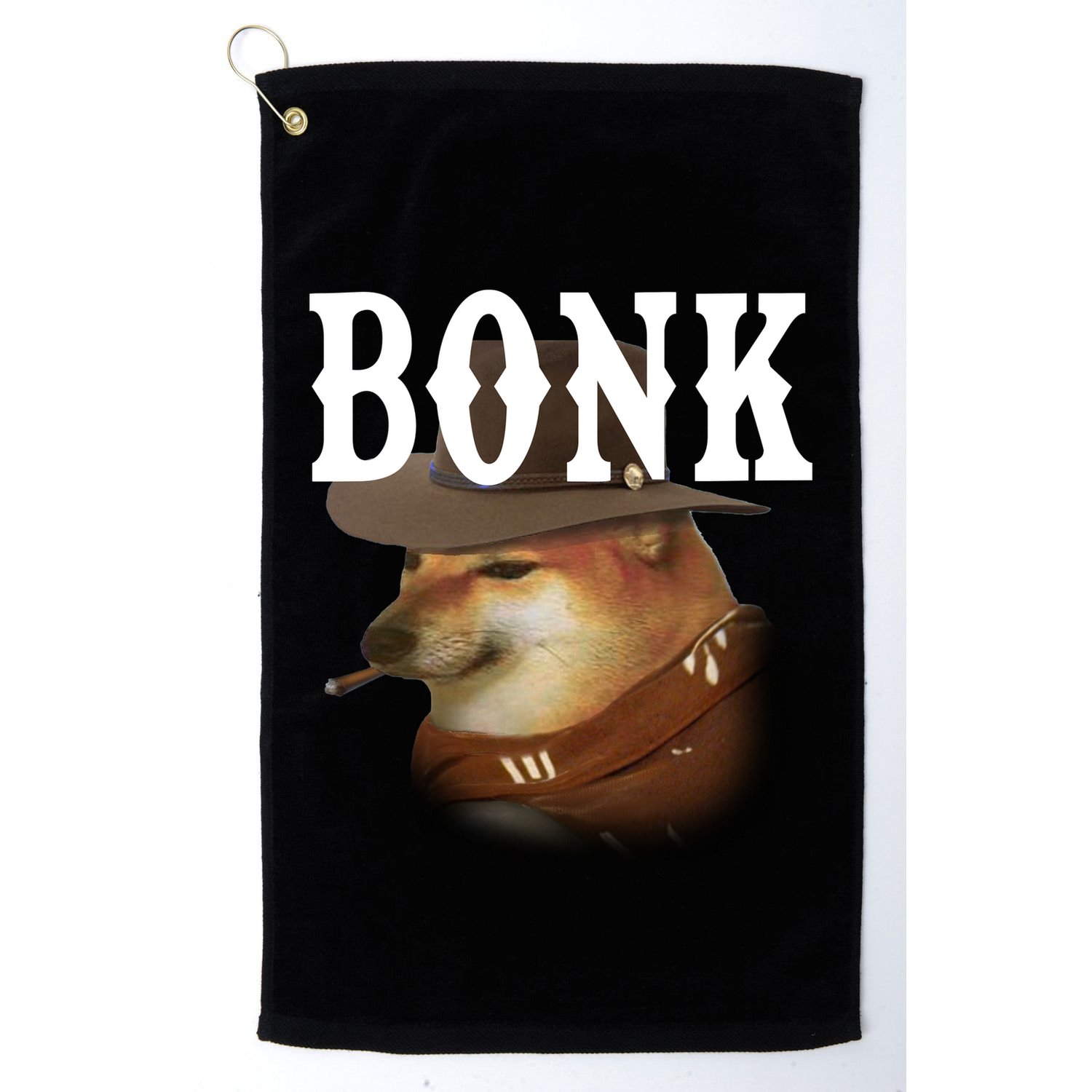 Bonk Cowboy Dog Golf Towel