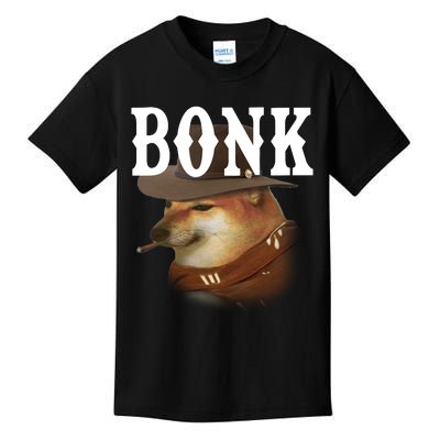 Bonk Cowboy Dog Kids T-Shirt