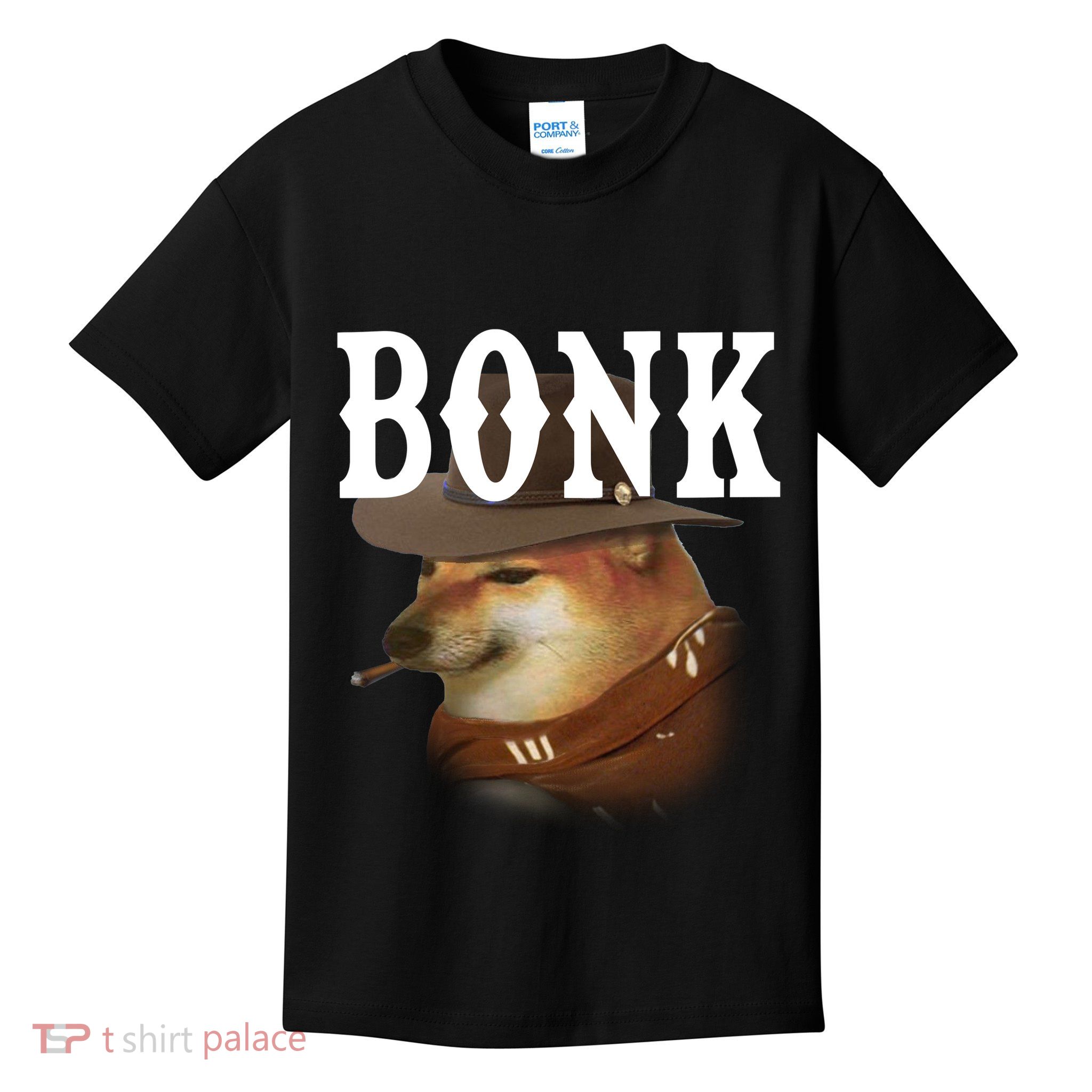 Bonk Cowboy Dog Kids T-Shirt