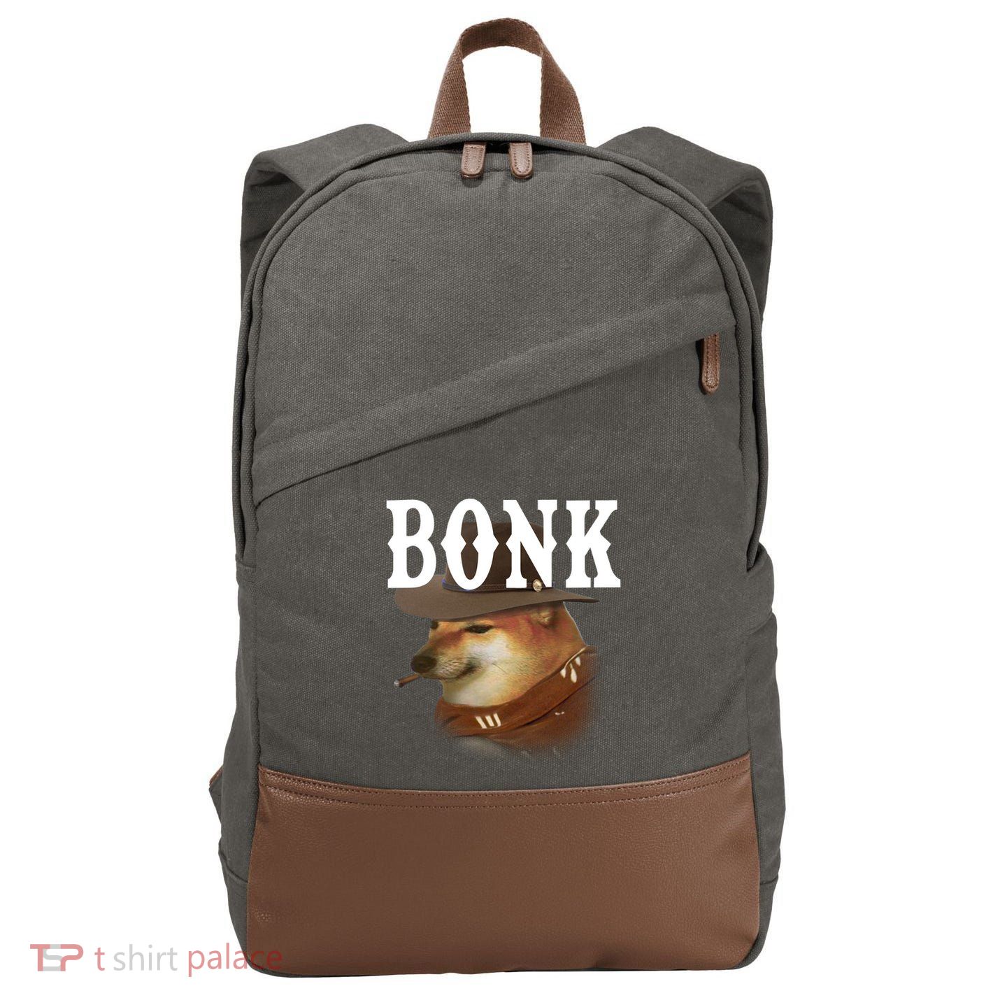 Bonk Cowboy Dog Cotton Canvas Backpack