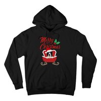 Border Collie Dog Merry Christmas Design For The Holiday Season! Hoodie