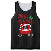 Border Collie Dog Merry Christmas Design For The Holiday Season! Mesh Reversible Basketball Jersey Tank