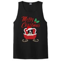 Border Collie Dog Merry Christmas Design For The Holiday Season! PosiCharge Competitor Tank