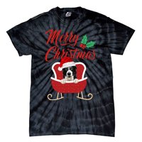 Border Collie Dog Merry Christmas Design For The Holiday Season! Tie-Dye T-Shirt