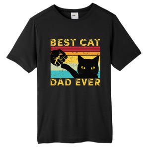 Best Cat Dad Ever Funny Cat Daddy Fist Bump Fathers Day Tall Fusion ChromaSoft Performance T-Shirt