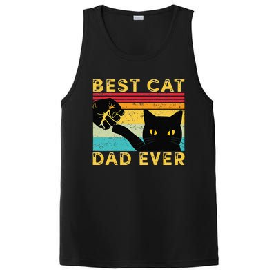 Best Cat Dad Ever Funny Cat Daddy Fist Bump Fathers Day PosiCharge Competitor Tank