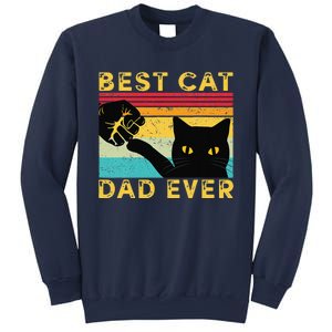 Best Cat Dad Ever Funny Cat Daddy Fist Bump Fathers Day Sweatshirt