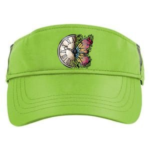 Butterfly Clock Design Adult Drive Performance Visor