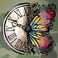 Butterfly Clock Design Legacy Tie Dye Trucker Hat