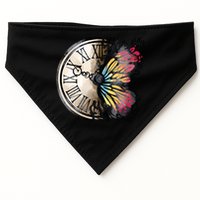 Butterfly Clock Design USA-Made Doggie Bandana