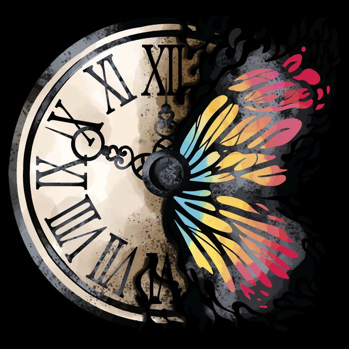 Butterfly Clock Design Impact Tech Backpack