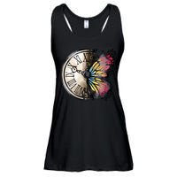 Butterfly Clock Design Ladies Essential Flowy Tank