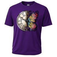 Butterfly Clock Design Performance Shirt
