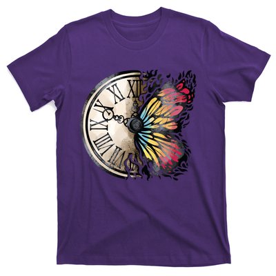 Butterfly Clock Design T-Shirt