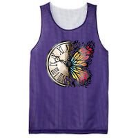 Butterfly Clock Design Mesh Reversible Basketball Jersey Tank