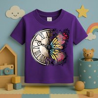 Butterfly Clock Design Toddler T-Shirt