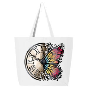 Butterfly Clock Design 25L Jumbo Tote