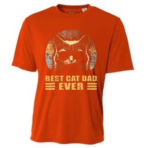 Best Cat Dad Ever FatherS Day Cooling Performance Crew T-Shirt