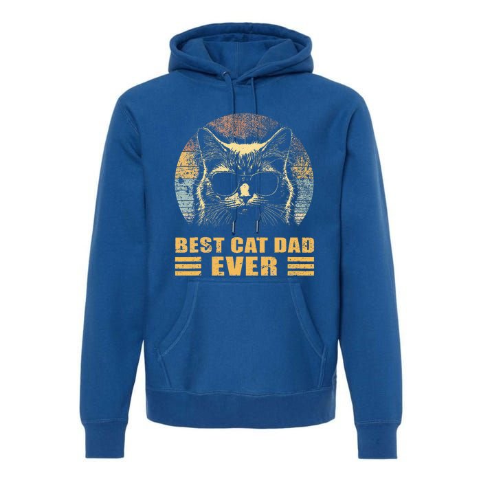 Best Cat Dad Ever FatherS Day Premium Hoodie