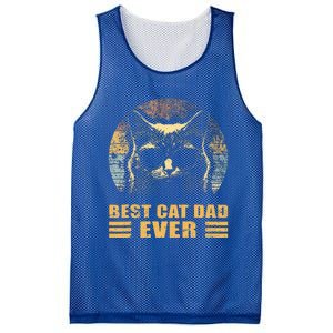 Best Cat Dad Ever FatherS Day Mesh Reversible Basketball Jersey Tank