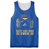 Best Cat Dad Ever FatherS Day Mesh Reversible Basketball Jersey Tank