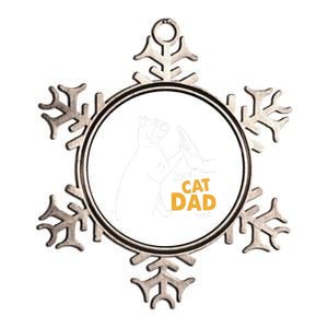 Best Cat Dad Ever Cat Daddy Father Cat Lovers Cat Dad Gift Metallic Star Ornament