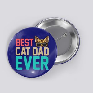 Best Cat Dad Ever Funny Bengal Cat Papa Gift Button