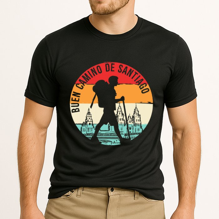 Buen Camino De Santiago De Compostela Cooling Performance Crew T-Shirt