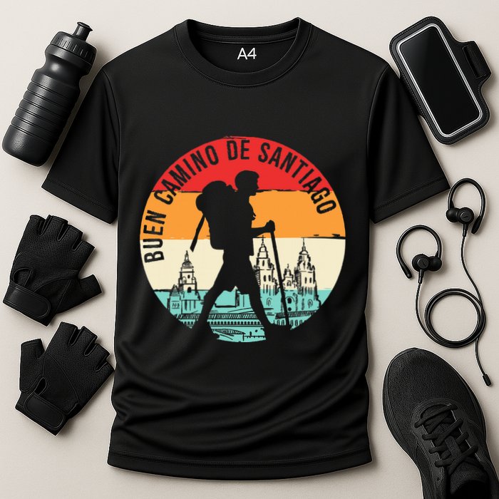 Buen Camino De Santiago De Compostela Cooling Performance Crew T-Shirt