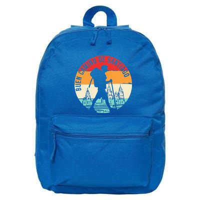 Buen Camino De Santiago De Compostela 16 in Basic Backpack
