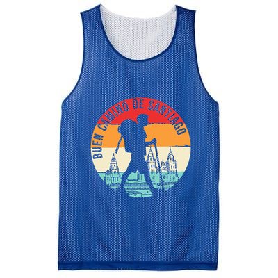 Buen Camino De Santiago De Compostela Mesh Reversible Basketball Jersey Tank