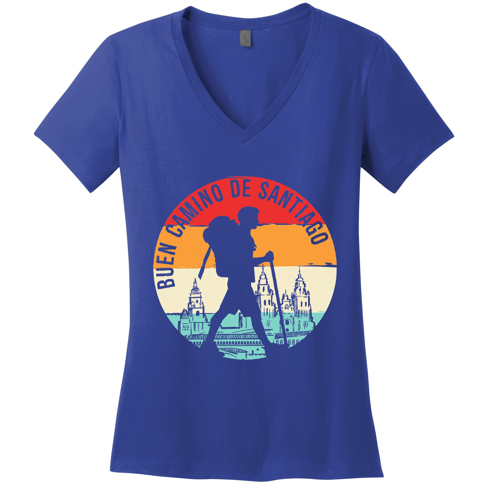 Buen Camino De Santiago De Compostela Women's V-Neck T-Shirt