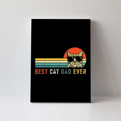 Best Cat Dad Ever FatherS Day Gift Cat Daddy Canvas