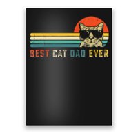 Best Cat Dad Ever FatherS Day Gift Cat Daddy Poster