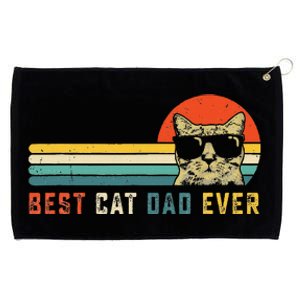 Best Cat Dad Ever FatherS Day Gift Cat Daddy Grommeted Golf Towel