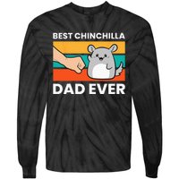 Best Chinchilla Dad Ever Funny Pet Chinchilla Tie-Dye Long Sleeve Shirt