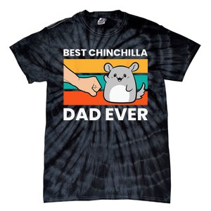 Best Chinchilla Dad Ever Funny Pet Chinchilla Tie-Dye T-Shirt