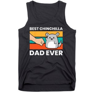 Best Chinchilla Dad Ever Funny Pet Chinchilla Tank Top