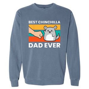 Best Chinchilla Dad Ever Funny Pet Chinchilla Garment-Dyed Sweatshirt