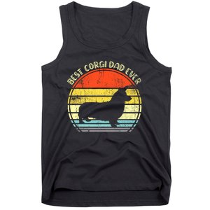 Best Corgi Dad Ever Retro Tank Top