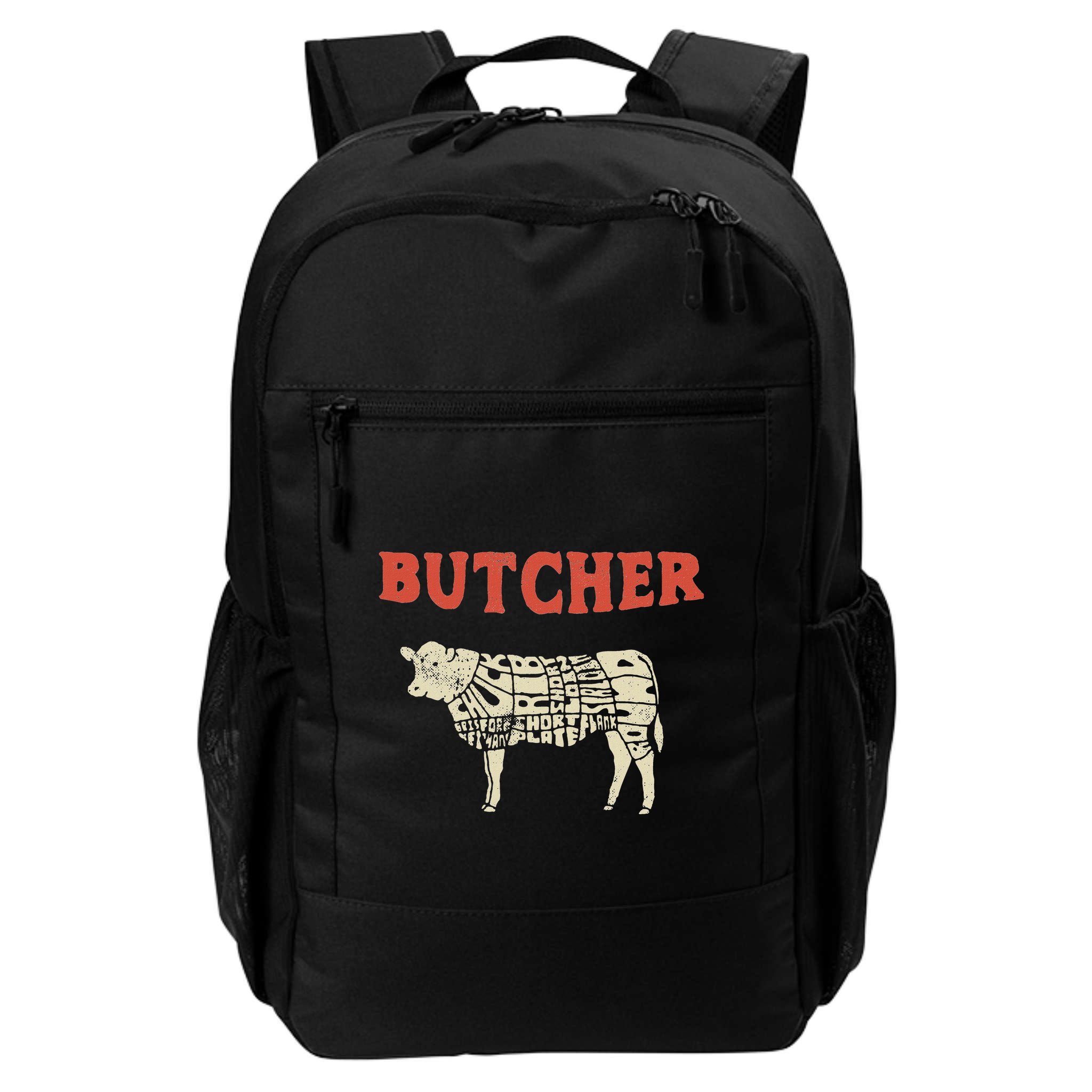 Butcher Cow Diagram Meat Lovers Steak Butchery Backpack