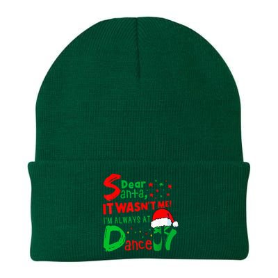 Ballet Christmas Dear Santa It WasnT Me IM Always At Dance Knit Cap Winter Beanie