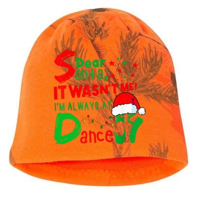 Ballet Christmas Dear Santa It WasnT Me IM Always At Dance Kati - Camo Knit Beanie