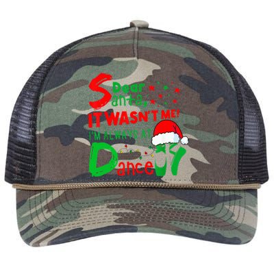 Ballet Christmas Dear Santa It WasnT Me IM Always At Dance Retro Rope Trucker Hat Cap