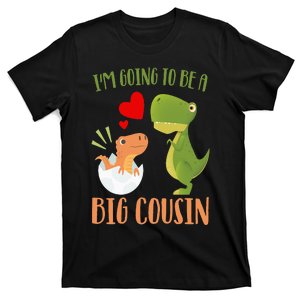 Big Cousin Dinosaur I'm Going To Be Cousin Baby Reveal 2024 T-Shirt