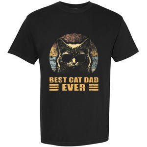 Best Cat Dad Ever FatherS Day Garment-Dyed Heavyweight T-Shirt