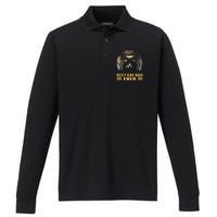 Best Cat Dad Ever FatherS Day Performance Long Sleeve Polo