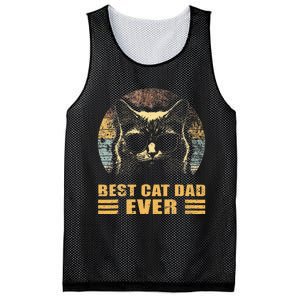 Best Cat Dad Ever FatherS Day Mesh Reversible Basketball Jersey Tank