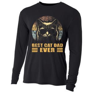 Best Cat Dad Ever FatherS Day Cooling Performance Long Sleeve Crew